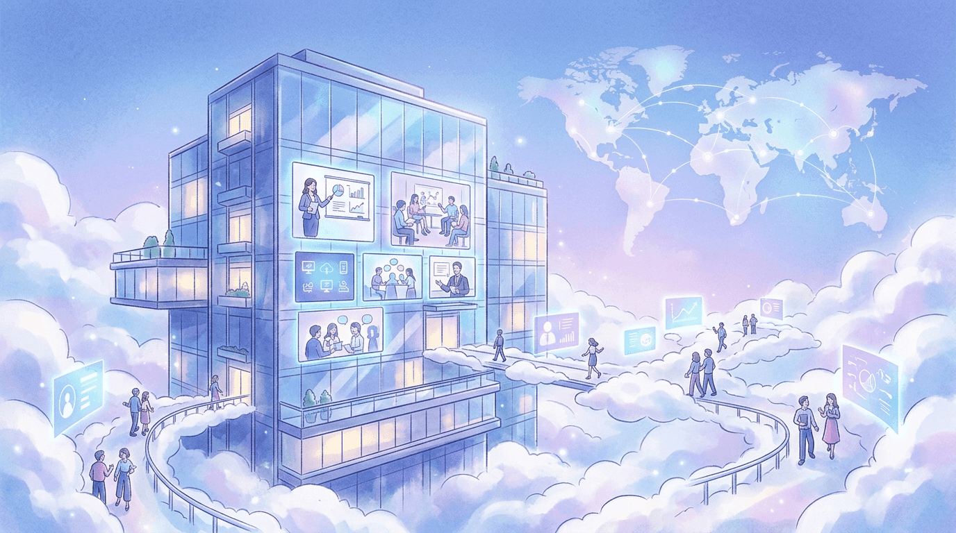 AI creating a corporate training video with automated storyboarding