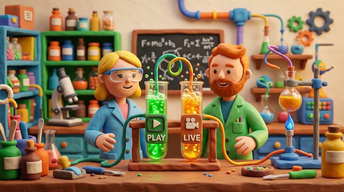 Side-by-side comparison of AI ad video generation tools showing different interface approaches