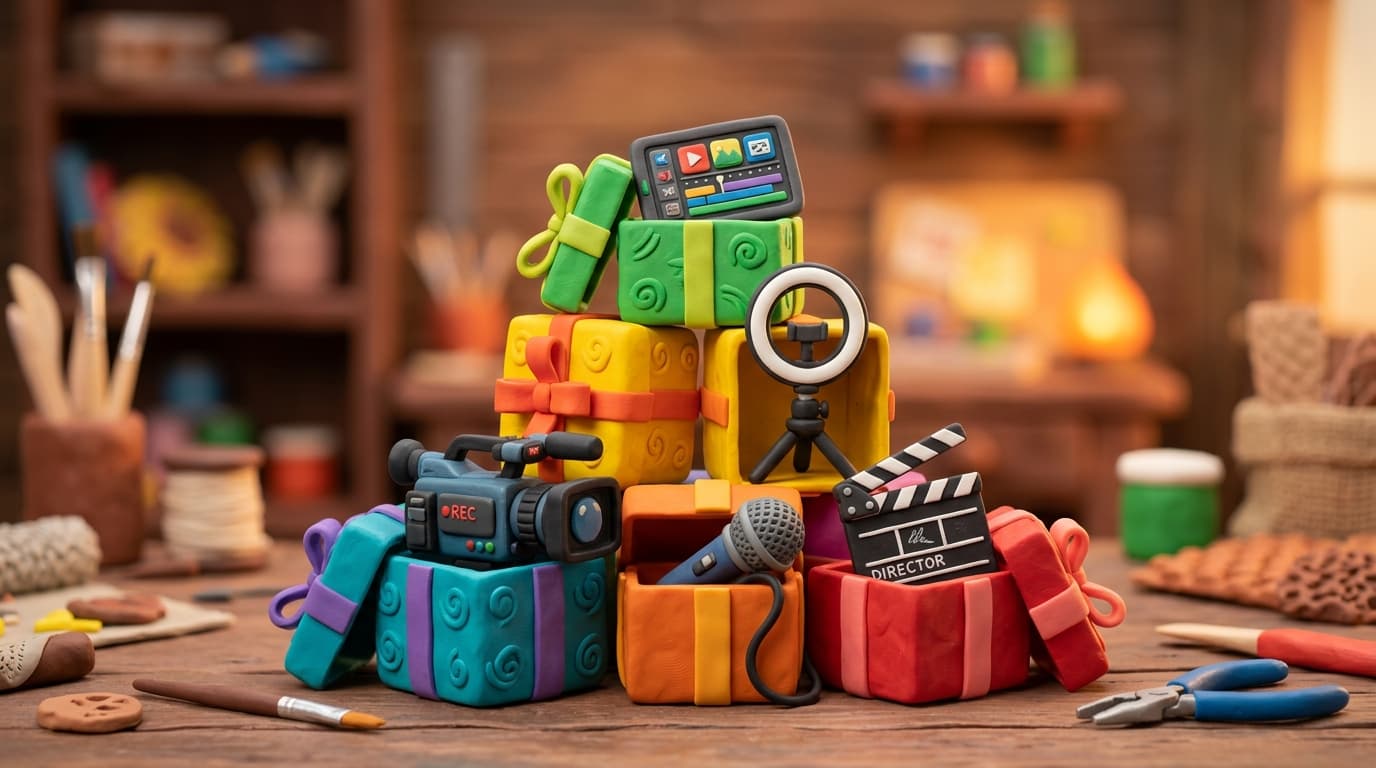 Visual diagram showing 10 AI video automation workflows for marketing teams