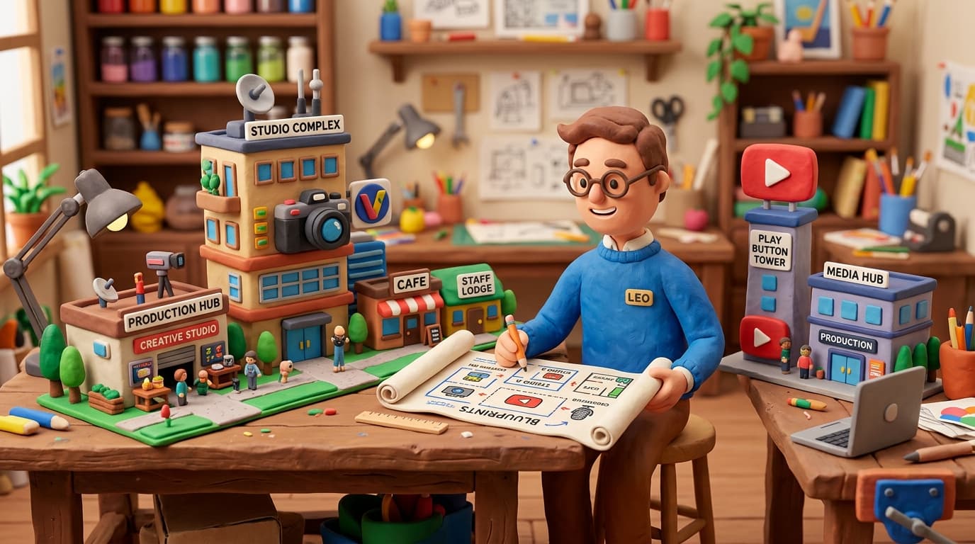 AI-powered educational video production workflow showing script-to-video automation