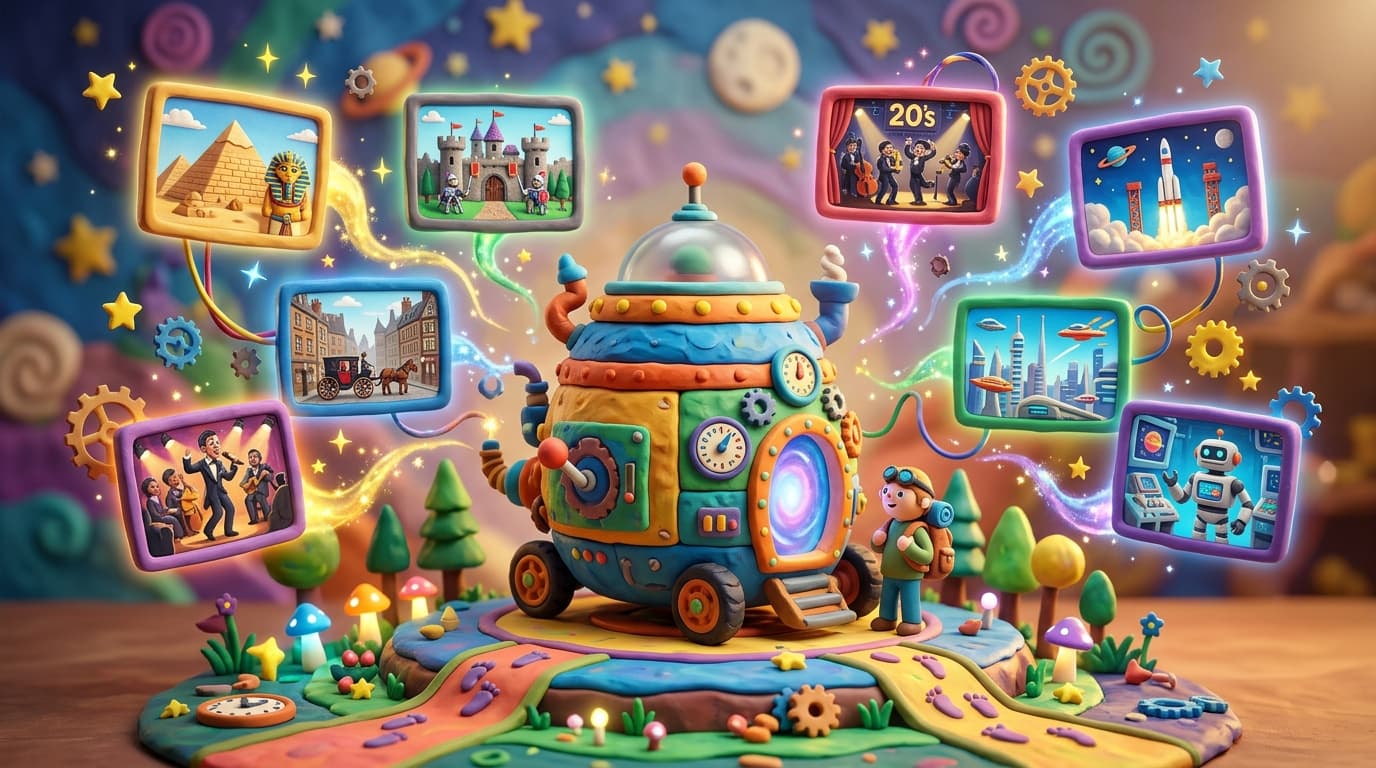 Futuristic visualization of AI video generation technology