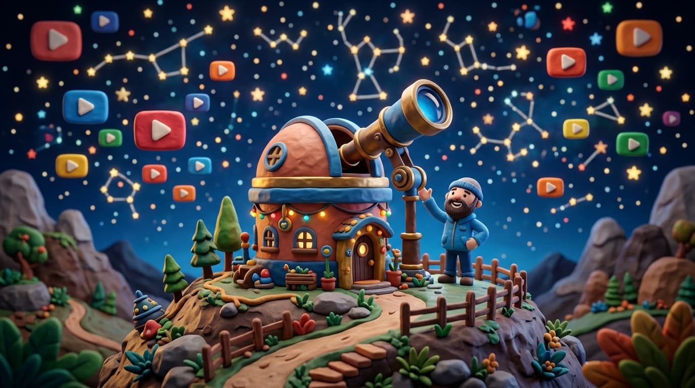 Abstract visualization of AI agents orchestrating a video production pipeline