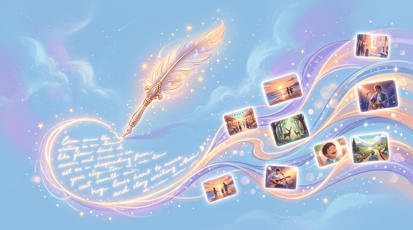 AI script generation interface with prompt input