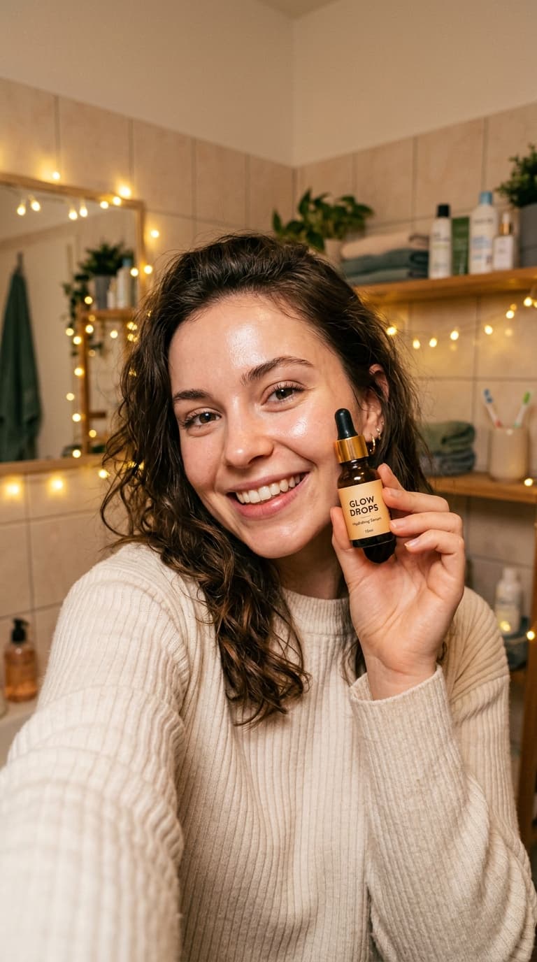 UGC skincare girl