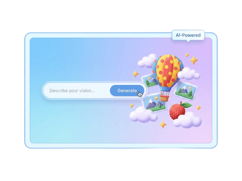 Lychee text prompt interface where you describe your video topic, choose a visual style, and set duration