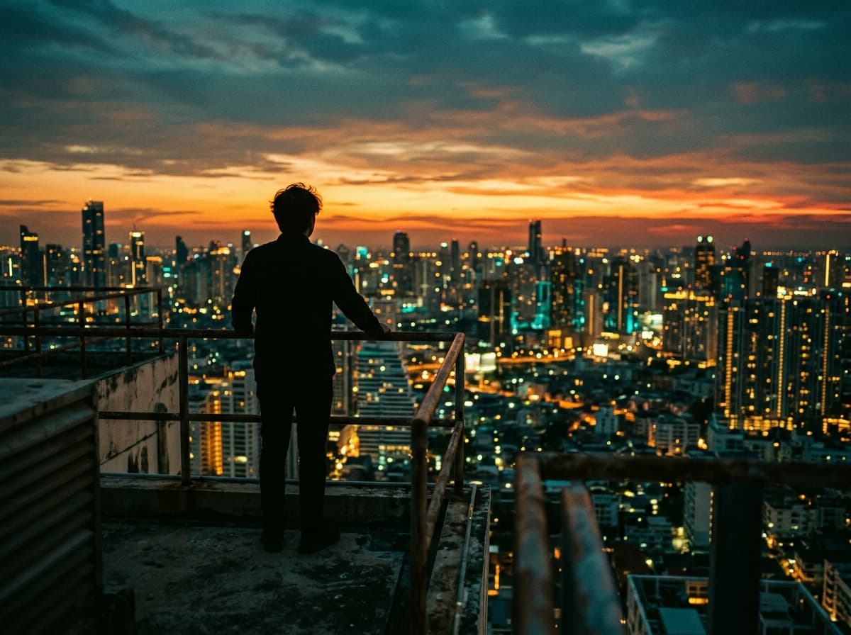 Cinematic visual style example